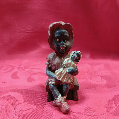 Lead Black Americana Girl with Baby Doll