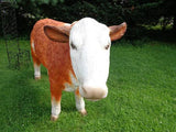 Life Size Bull Polyresin Hereford Bull
