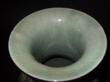 Porcelain - Vase Floral Painted Vase / Urn with Crackle Finish