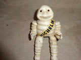Michelin  Figurine - Cast Iron Michelin Man Vintage Toy w/ Motorcycle