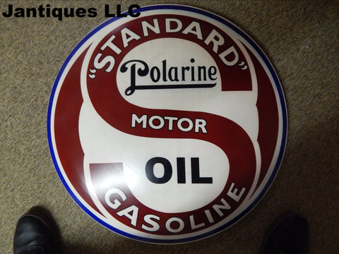 Tin Sign - Advertising Button "Standard Polarine"