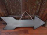 Metal Sign - Hanging Double Sided Arrow