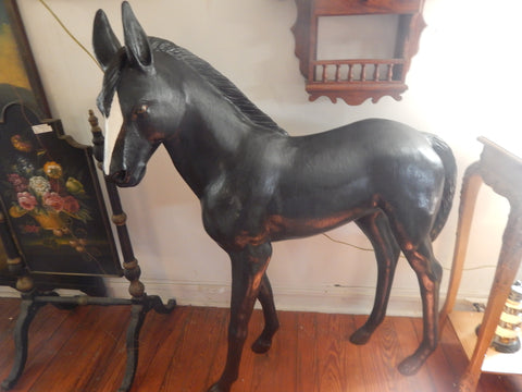 Statue - Life Size Black Pony