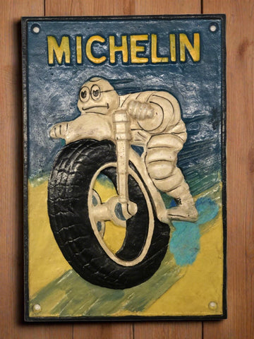 3D Michelin man on tire sign