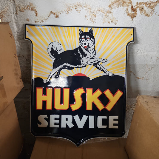 Husky service automotive advertising sign