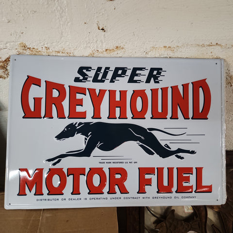 Super greyhound automotive advertising sign