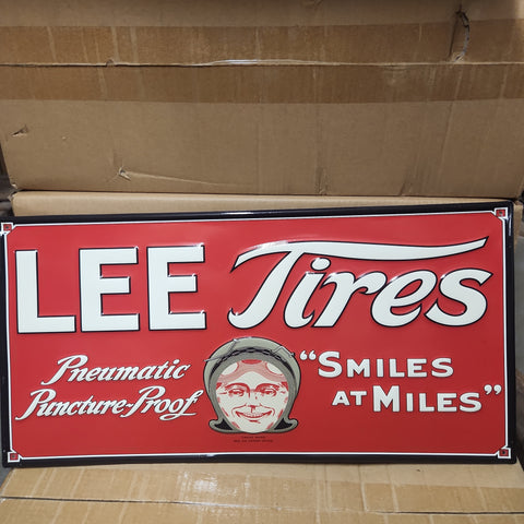 Lee tires automotive advertising sign