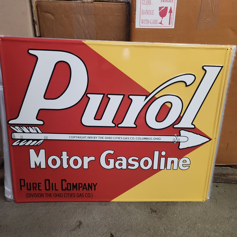 Purol motor large automotive advertising sign