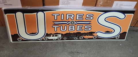 Tires tube long automotive advertising sign