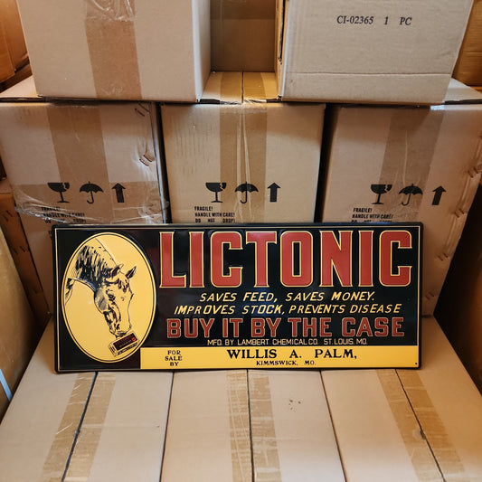 Lictonic advertising sign