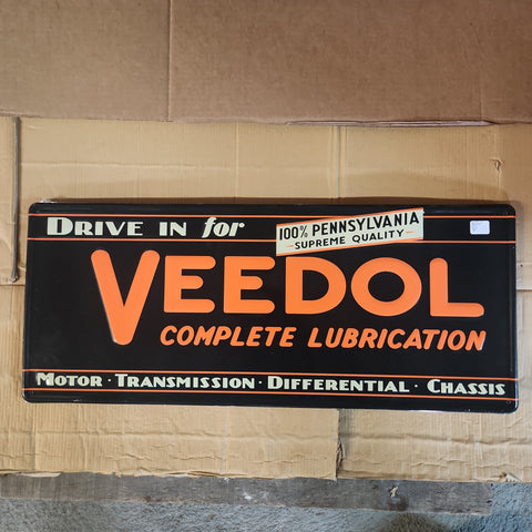 Veedol Lubrication automotive advertising sign