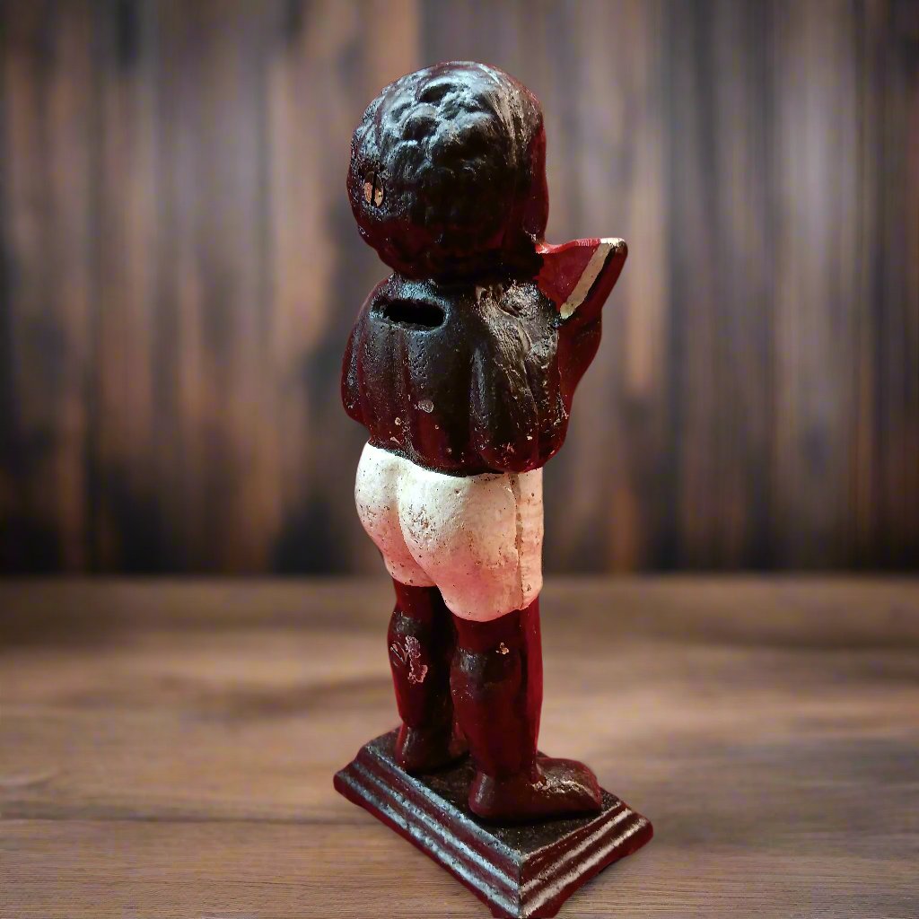 Americana Cast Iron Bank - Americana Boy Eating Watermelon