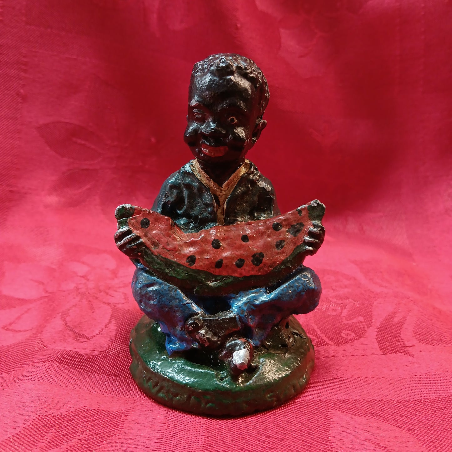 Lead Black Americana Large Watermelon Boy