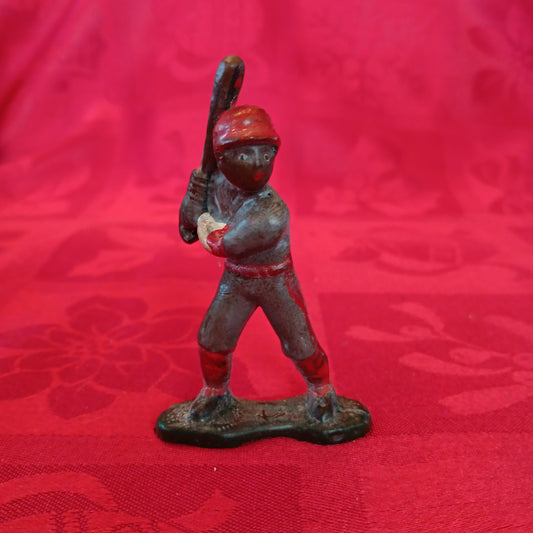 Lead Black Americana Md Red Baseball Player Batter