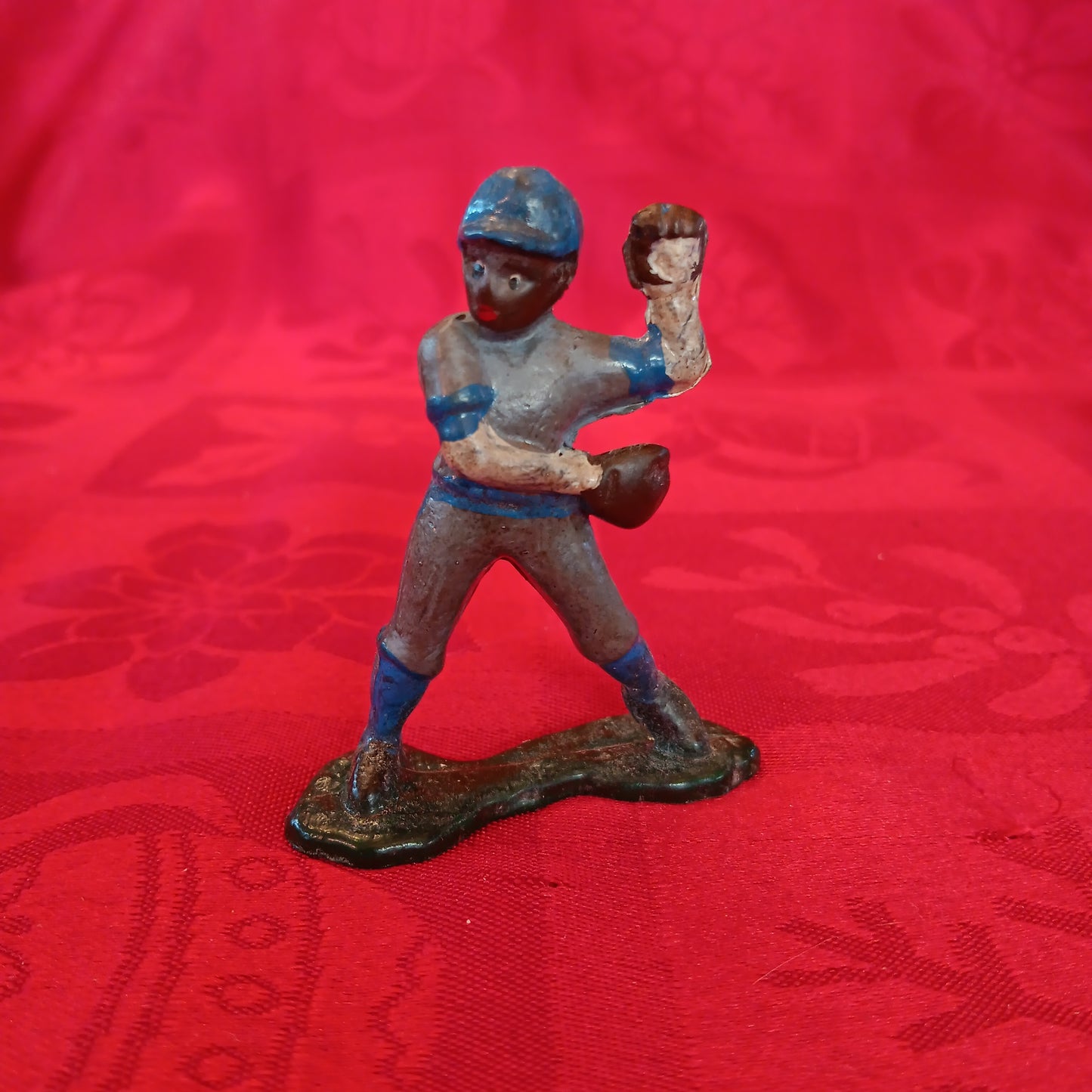 Lead Black Americana Md Blue Baseball Player Baseman