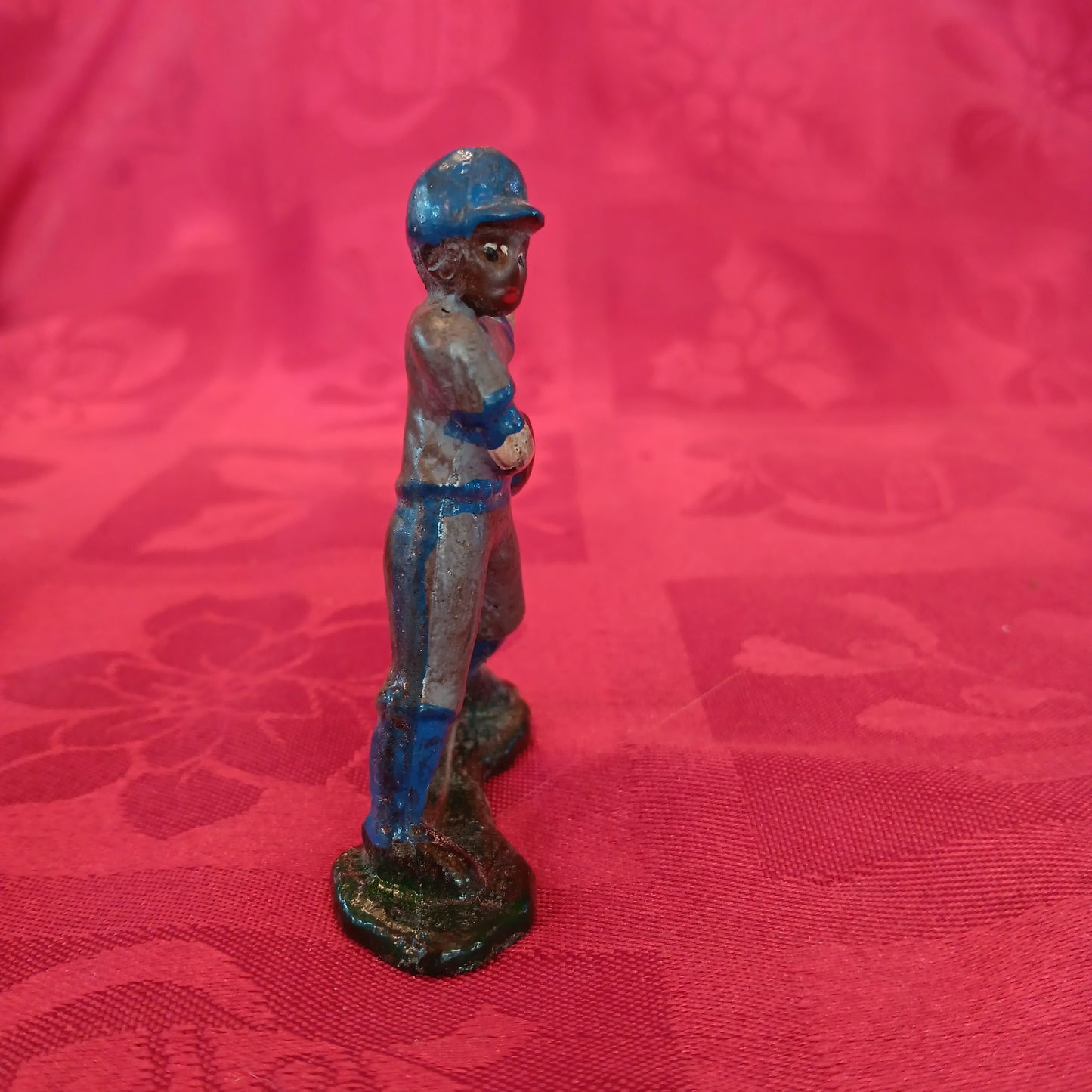 Lead Black Americana Md Blue Baseball Player Baseman