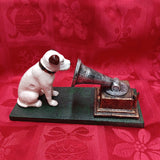 NIPPER DOG Cast Iron Figurine - RCA Nipper Dog w/ Gramophone Victor