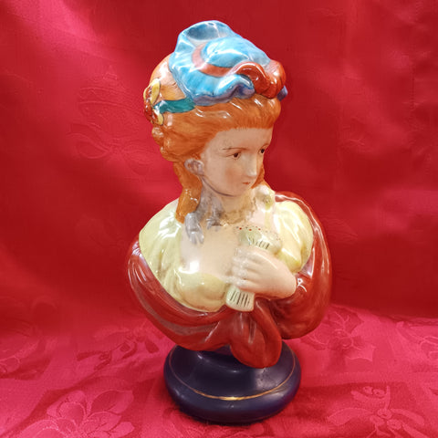 Mid 20th Century Ceramic French Lady Bust