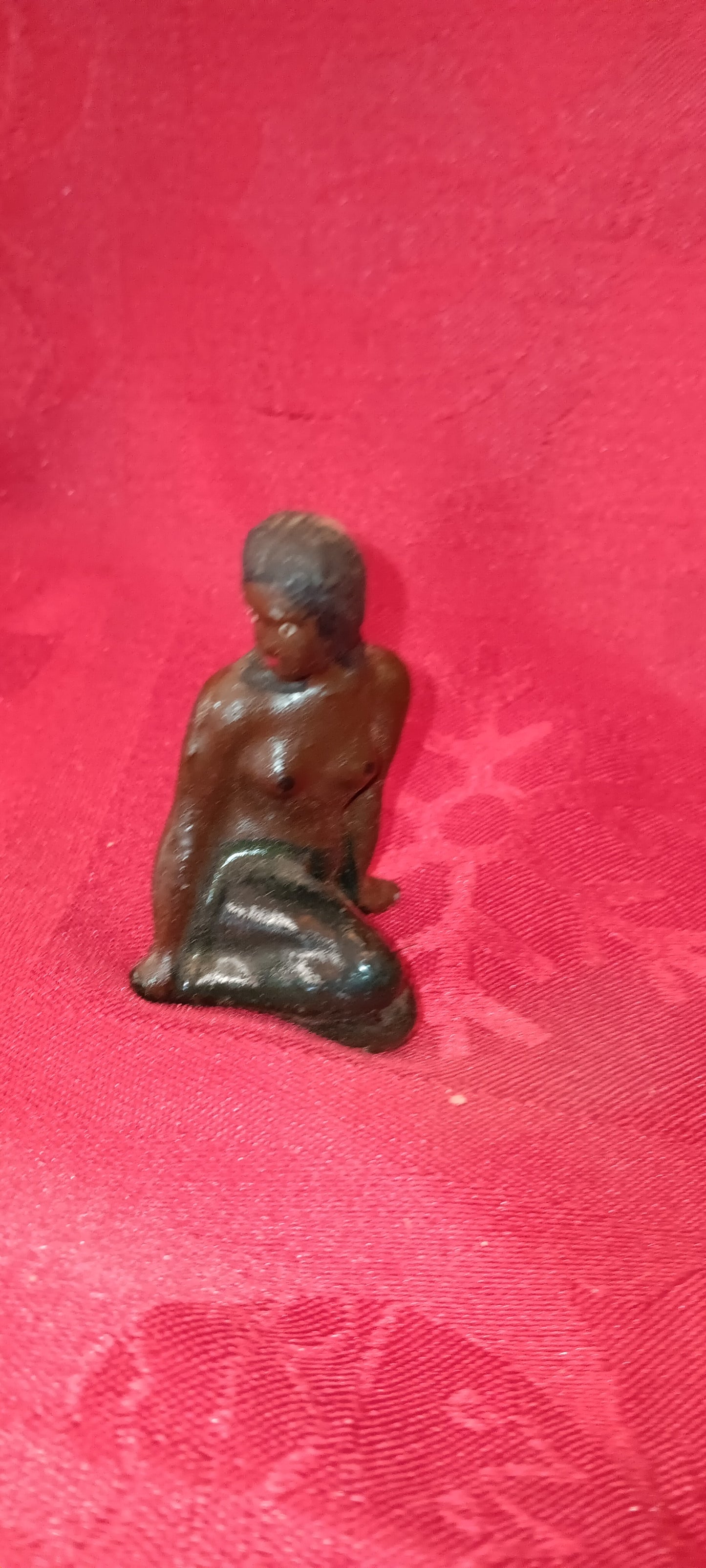 Lead Erotic Black Americana Topless Mermaid