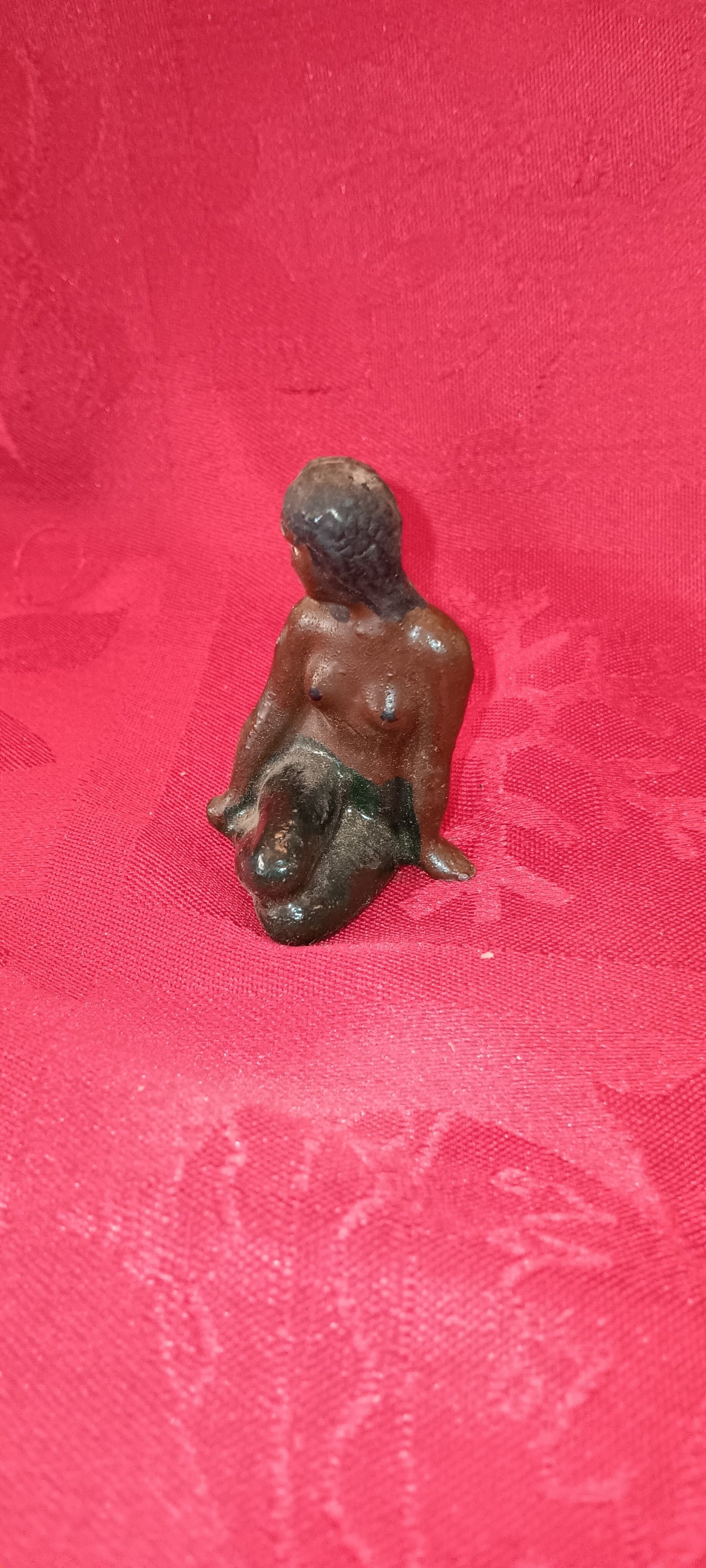 Lead Erotic Black Americana Topless Mermaid