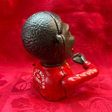 Cast Iron Mechanism Bank - Small Jolly  Red