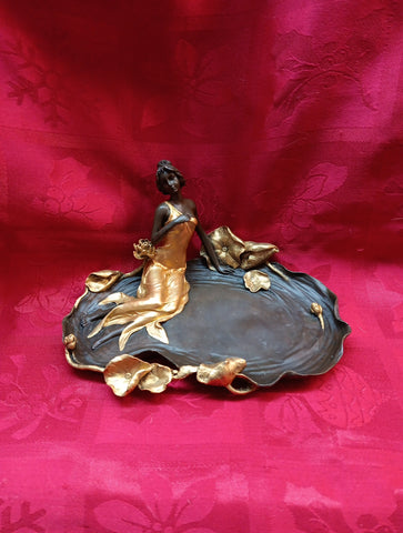 Bronze Nymph Of The Lake Plate