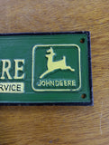 Genuine John Deere Tractor Cast Iron Sign