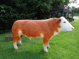 Life Size Bull Polyresin Hereford Bull