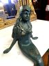 Iron Cast Statue - Mermaid Sitting Hand Decor