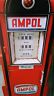 Tin Cabinet - AMPOL Vintage Gas Pump Clock-Jantiques LLC.