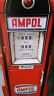 Tin Cabinet - AMPOL Vintage Gas Pump Clock