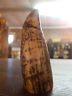 Scrimshaw Resin - Replica Whale Tooth "Capt Vincent" 3 1/4"
