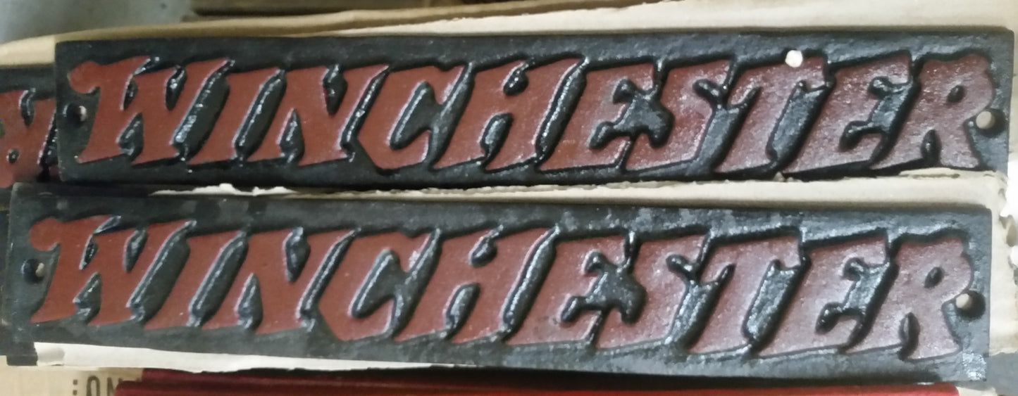 Cast Iron Sign - Winchester