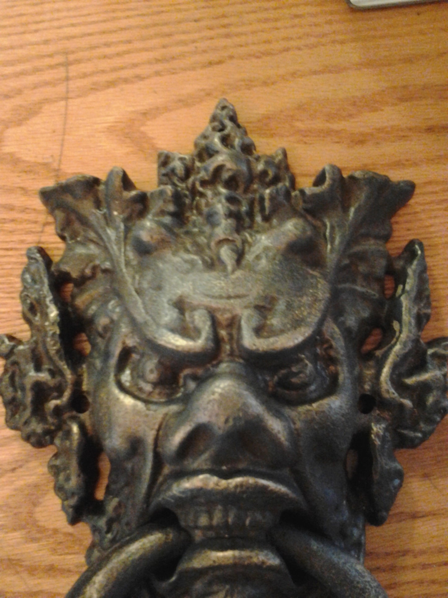 Door Knocker -Cast Iron  Heavy Neptune Poseidon Man God