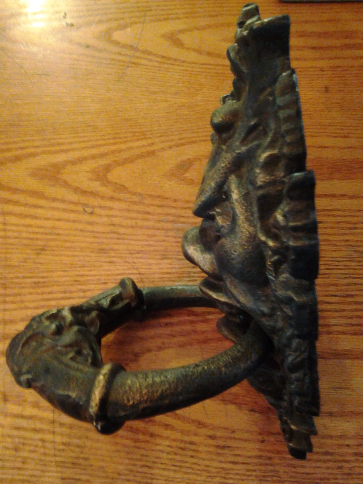 Door Knocker -Cast Iron  Heavy Neptune Poseidon Man God