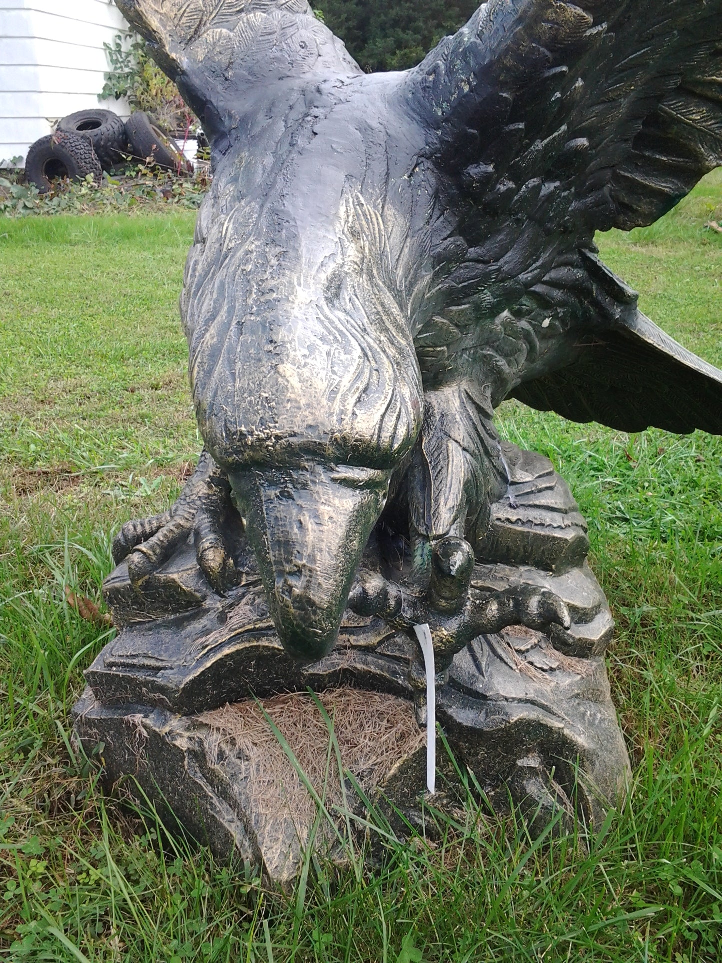 Cast Iron Statue - Iron Eagle