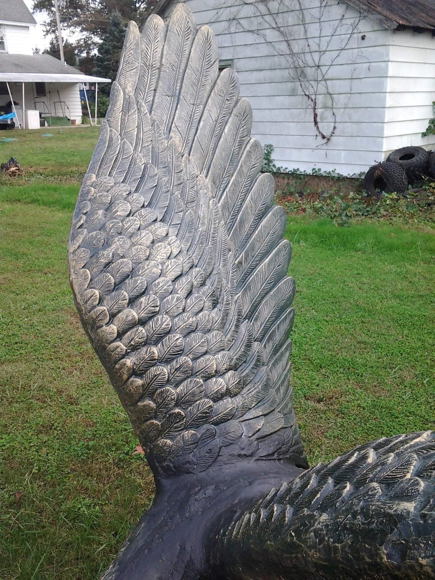 Cast Iron Statue - Iron Eagle