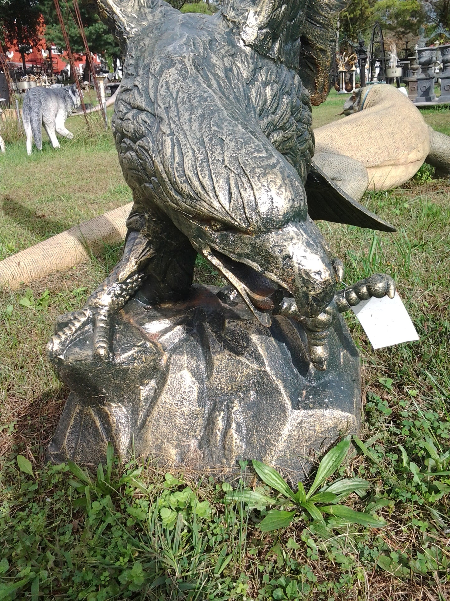 Cast Iron Statue - Eagle