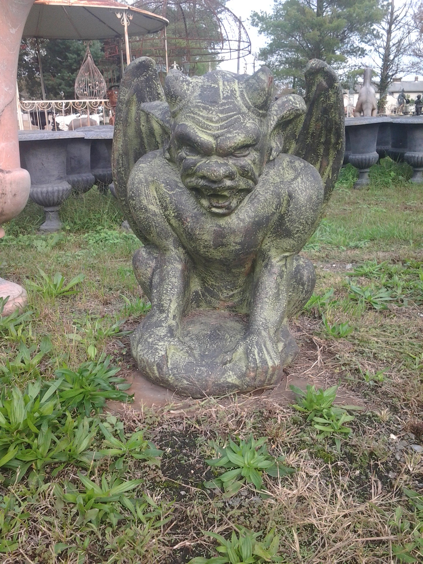 Cast Iron Statue - Gargoyle