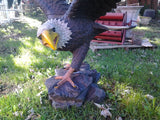 Fiberglass Statue - Poly-Resin Eagle Sculpture