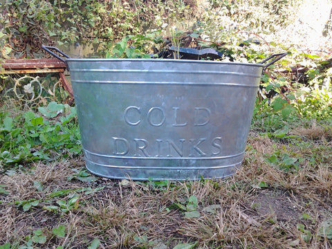 Metal Tin - Cold Drink Bucket