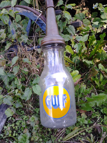 Oil Bottle - Gulf w/ Lid Cap
