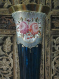 Moser Glass - Pair of Cobalt Blue Vase Shape