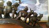 Bronze Figurine - 5 Elephant on Dollars Bridge