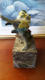 Bronze Figurine - 3 Birds on Marble Base