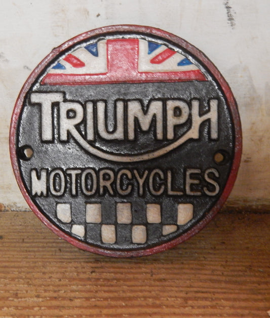 Cast Iron Sign - Triumph