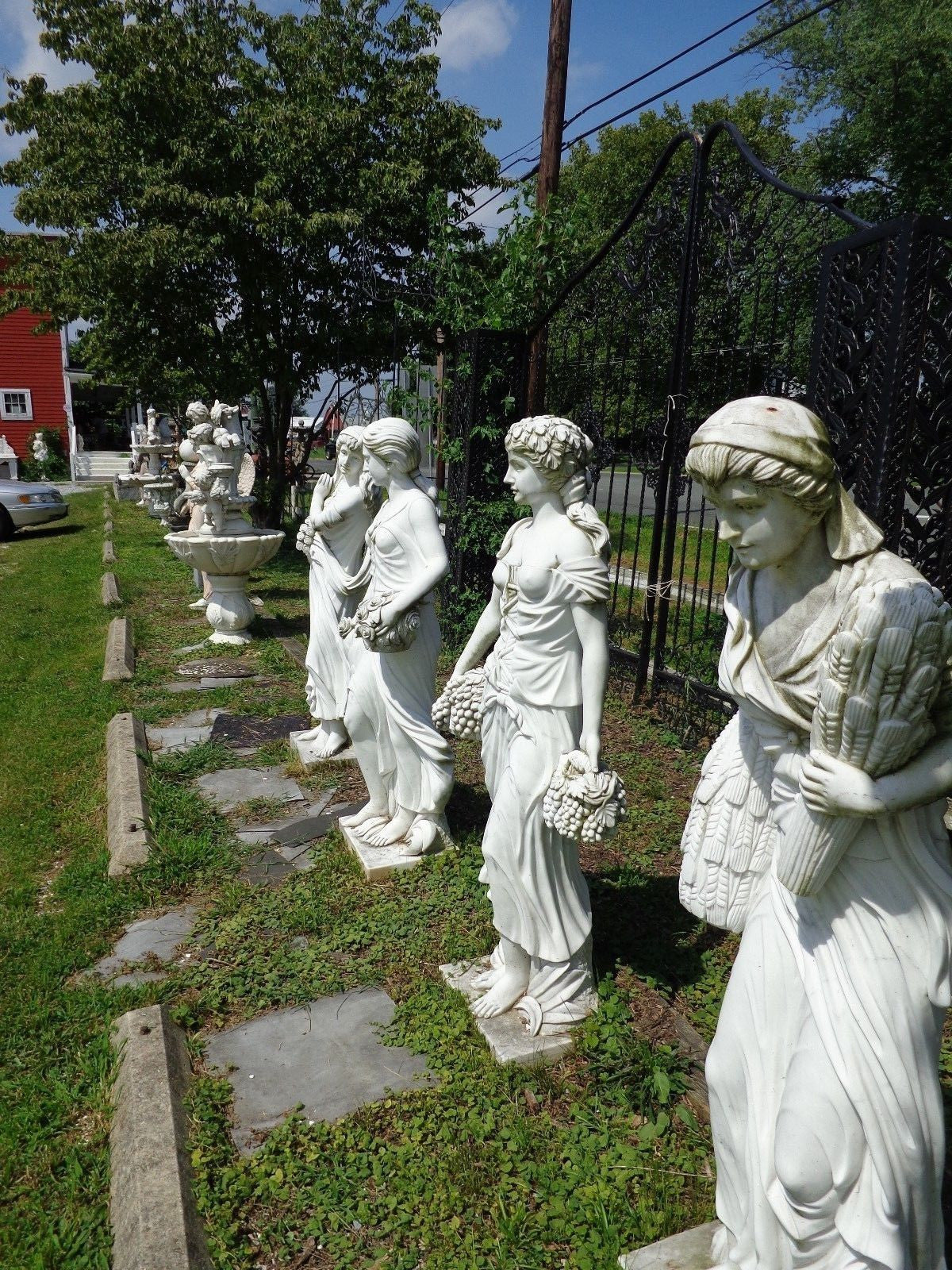 Marble Statue - Life Size Hand Carved Four Seasons Marble Statue