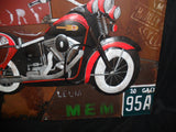 Harley Davidson Motorcyle 3D Metal Wall Art