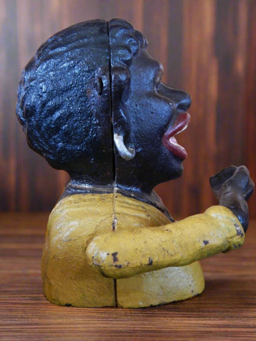 Cast Iron Mechanical Bank - Lady "Smalla"