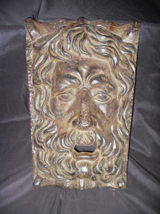 Cast Iron - Gothic Face Wall Art / Fountain Facade